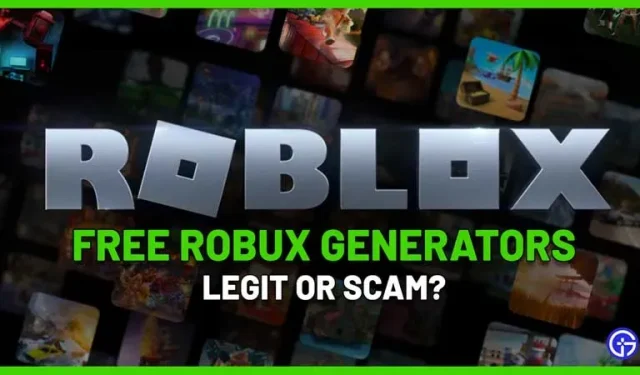Os sites geradores de Robux gratuitos são legítimos ou fraudulentos?