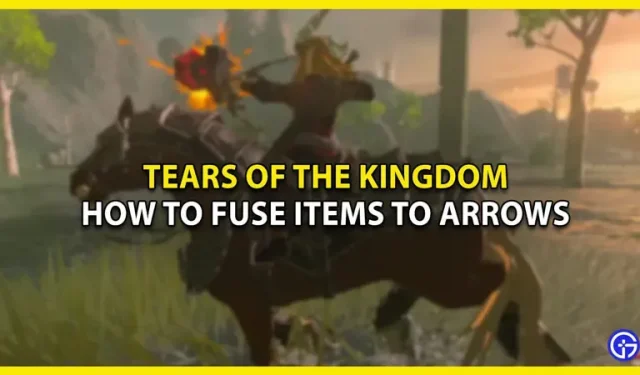 Как в Tears of the Kingdom соединять предметы, чтобы делать стрелы?