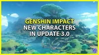 Genshin Impact 3.0 : nouveaux personnages