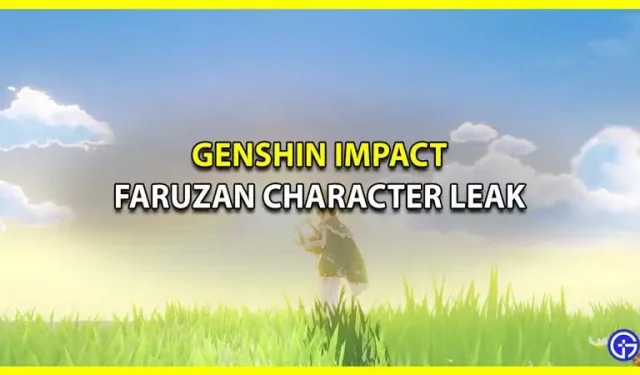 Genshin Impact: Faruzan-Charakterlecks (Version 3.2)