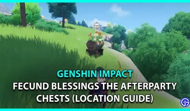 Genshin Impact: Fecund Blessings afterparty-kisten (locatie)