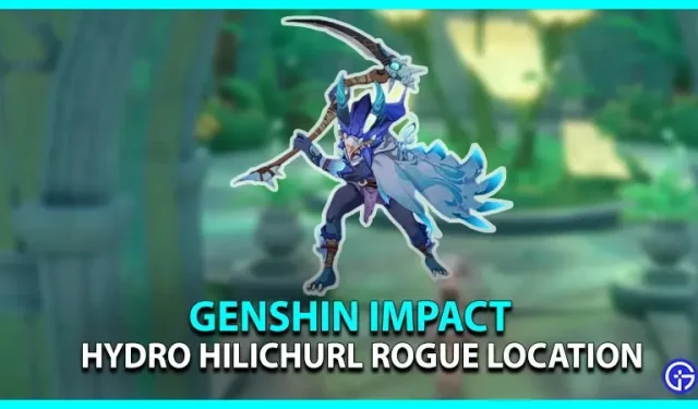 Genshin Impact Hydro Hilichurl Rogue vietos