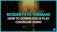 Cómo obtener y descargar la demostración de motosierra de Resident Evil 4 Remake