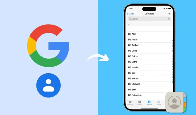 förlorar du Google-kontakter från iPhone? Så här hämtar du dem