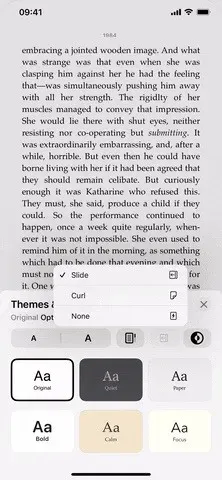 How to Get the Page-Turning Curl Animation Back in Apple Books for iPhone and iPad