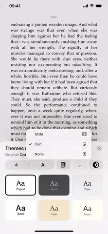 Hoe de Page-Turning Curl-animatie terug te krijgen in Apple Books voor iPhone en iPad