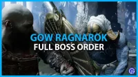 God Of War Ragnarok Boss Order (příběh, přízeň a další šéfové)