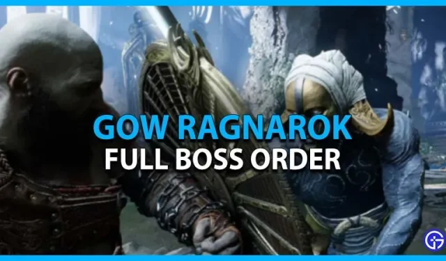 God Of War Ragnarok Boss Order (Historia, Favor y otros jefes)