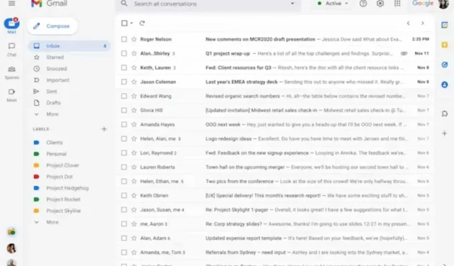 La nouvelle interface Google Gmail apparaîtra le 8 février pour les utilisateurs de Workspace