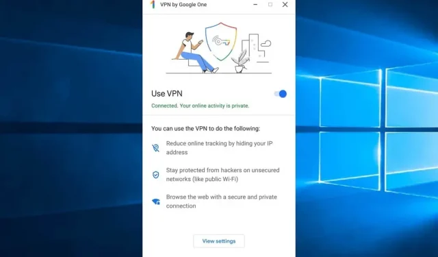 Google One VPN は Windows と Mac に適しています