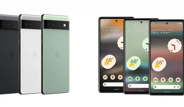Marketingbilder des Google Pixel 6A sind vor dem Verkauf durchgesickert: Zeigen Sie die Farboptionen in ihrer ganzen Pracht