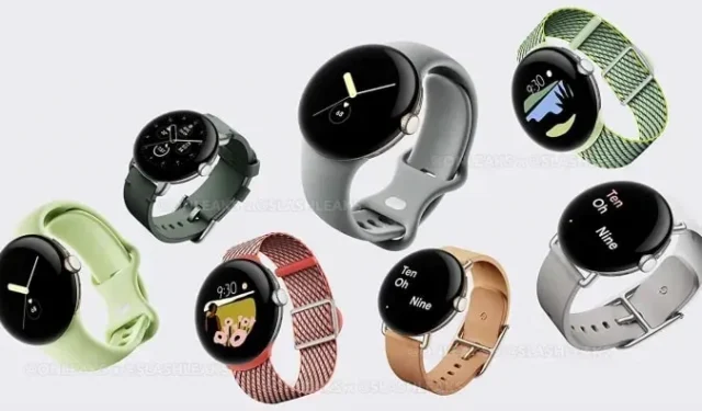 Google Pixel Watch : les images volées montrent des bracelets, des cadrans de montre et l’intégration Fitbit