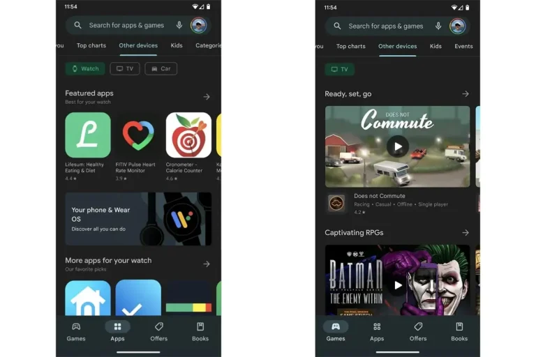 The Google Play Store is finally making it easy to find apps for Android TV and Wear OS.