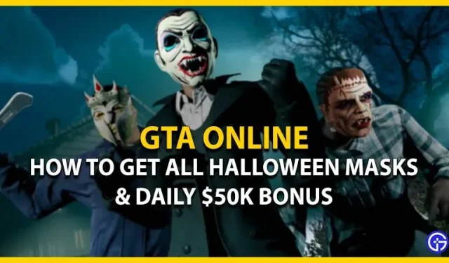 Como obter máscaras de Halloween e um bônus diário de $ 50.000 no GTA Online