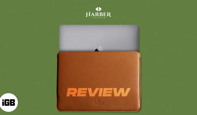 Examen de l’étui en cuir fin pour MacBook Harber London