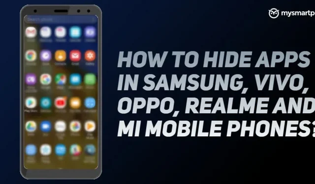 Comment masquer les applications sur les téléphones mobiles Android Samsung, Vivo, OPPO, Realme et Xiaomi ?