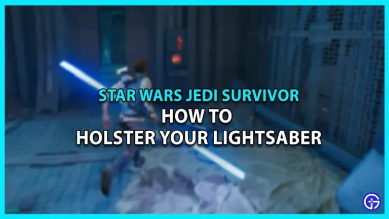 Jedi Survivor: How to Holster a Lightsaber