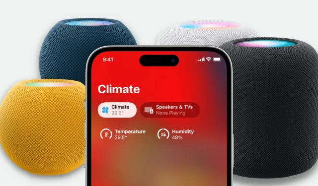 Kaip patikrinti kambario temperatūrą ir drėgmę naudojant „HomePod“.