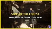 How to make and use a small hut in Sons Of The Forest (Creation Guide)