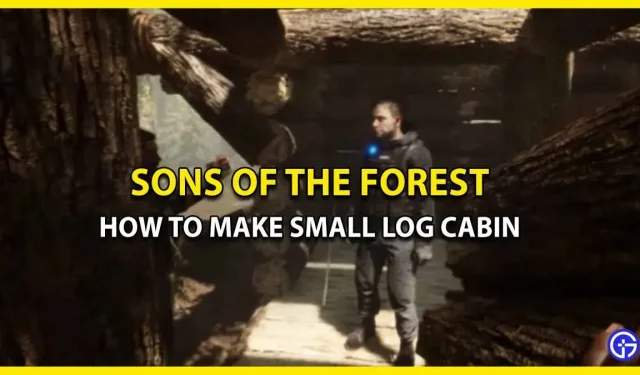 How to make and use a small hut in Sons Of The Forest (Creation Guide)