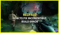 Como resolver o erro de compilação incompatível com Redfall