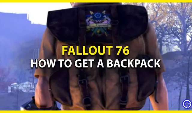 Ryggsäck i Fallout 76: hur får man den (standard och liten)