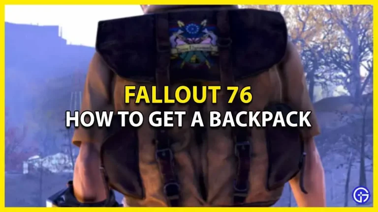 Backpack in Fallout 76: how to get it (standard and small)