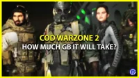 Hoeveel GB is COD Warzone 2 (pc, PS, Xbox)