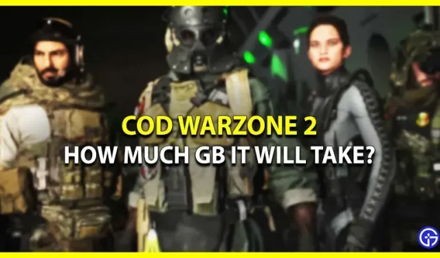 Hoeveel GB is COD Warzone 2 (pc, PS, Xbox)