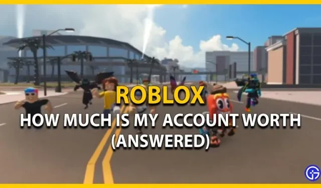 Combien vaut mon compte Roblox ? (répondu)