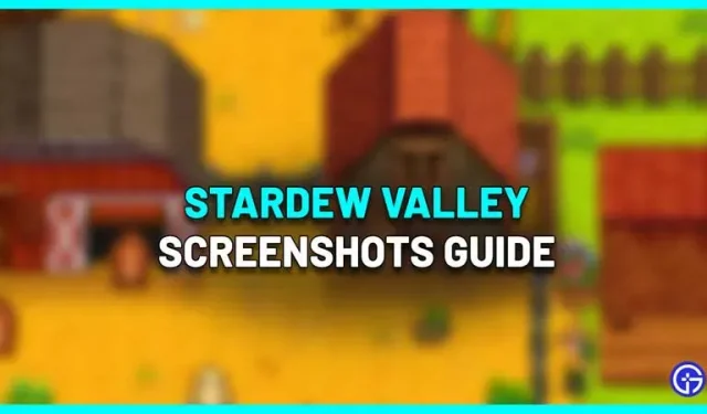 Where do Stardew Valley screenshots go? (Save location)