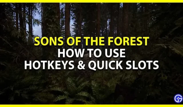 Comment échanger rapidement des objets dans Sons Of The Forest (Guide des raccourcis clavier)