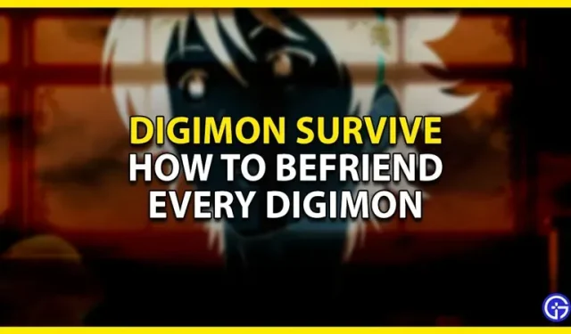 Digimon Survive: Comment se lier d’amitié avec un Digimon