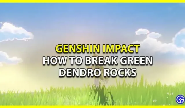 Genshin Impact: Wie man die grünen Klippen von Dendro in Sumeru durchbricht