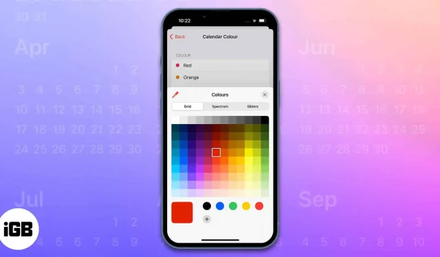 Come cambiare il colore del calendario su iPhone, iPad e Mac