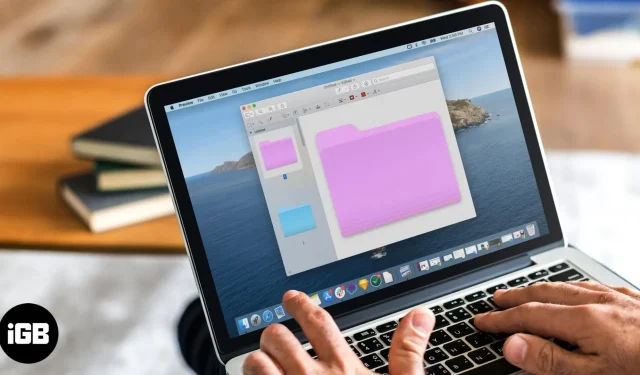 Macでフォルダーの色を変更する方法