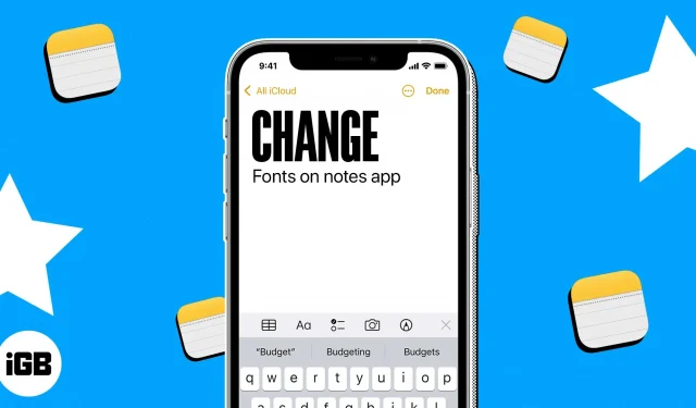 iPhone, iPad 및 Mac Notes 앱에서 글꼴 스타일을 변경하는 방법