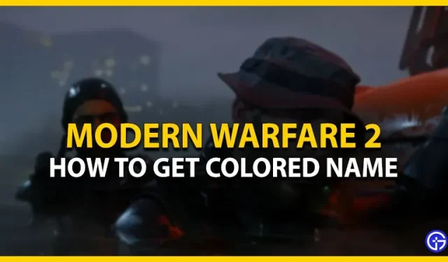 顏色名稱 Call Of Duty Modern Warfare 2：如何獲取或更改