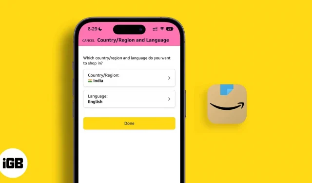 So ändern Sie das Land oder die Sprache in der Amazon-App auf iPhone und iPad