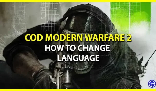 COD MW 2: How to change language