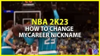 NBA 2K23: MyCareer-alias wijzigen