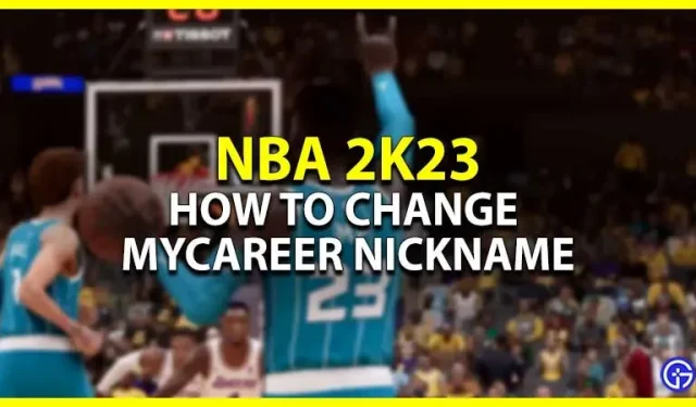 NBA 2K23: How to change MyCareer alias