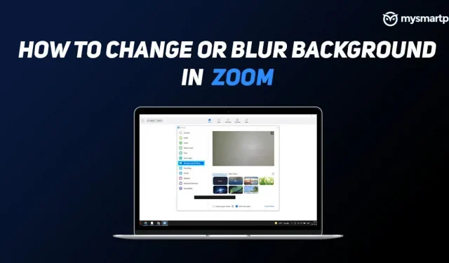 Changing the background when zoomed in: how to change or blur the background when zooming in