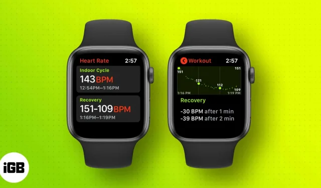 Comment vérifier la récupération cardio sur Apple Watch et iPhone