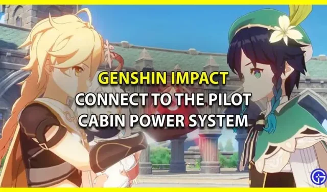 Genshin Impact: Conectar el recorrido de la búsqueda del sistema de energía de la cabina del piloto (Vimana Agama)