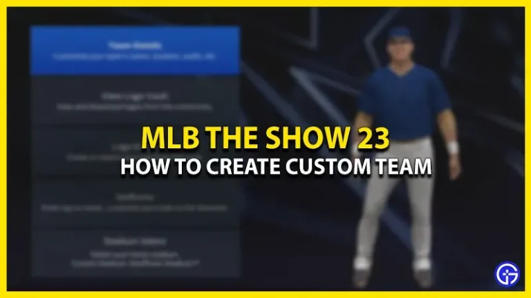 How To Make A Custom MLB Team 23 The Show