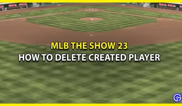 Sådan sletter du en oprettet spiller i MLB The Show 23