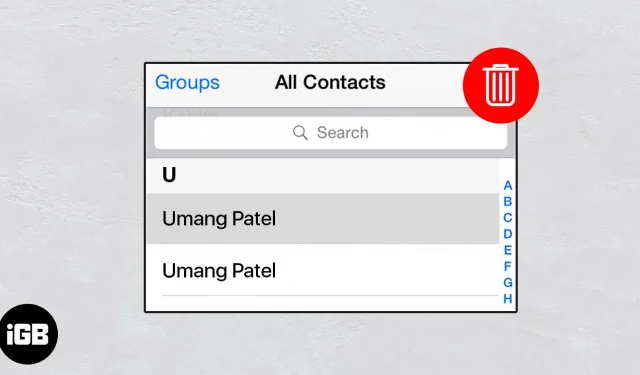 Comment supprimer des contacts en double sur iPhone et Mac