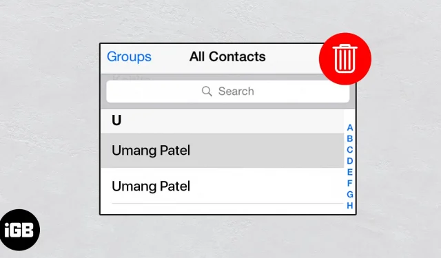 How to Delete Duplicate Contacts on iPhone and Mac