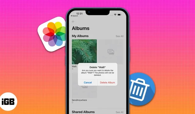 Hur man tar bort fotoalbum på iPhone i iOS 16